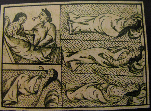 Florentine Codex The Final Days Mural Aztec Physician Of Smallpox patient original image